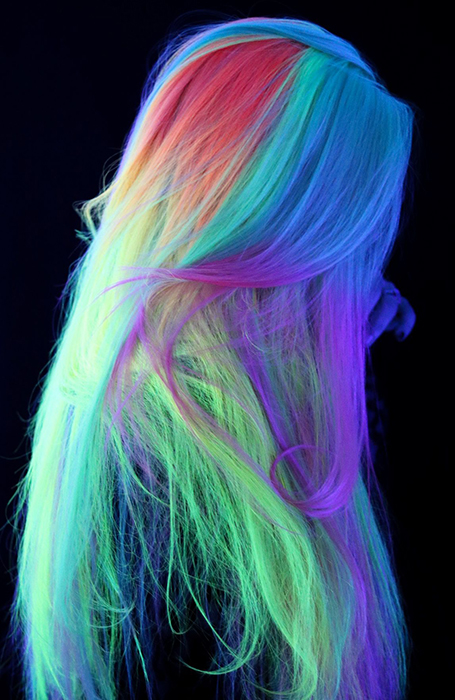 Neon Rainbow Hair