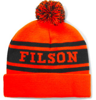 Orange Logo Intarsia Knitted Beanie | Filson | Mr Porter
