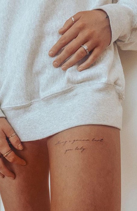 37 Leg and Thigh Tattoos for Women