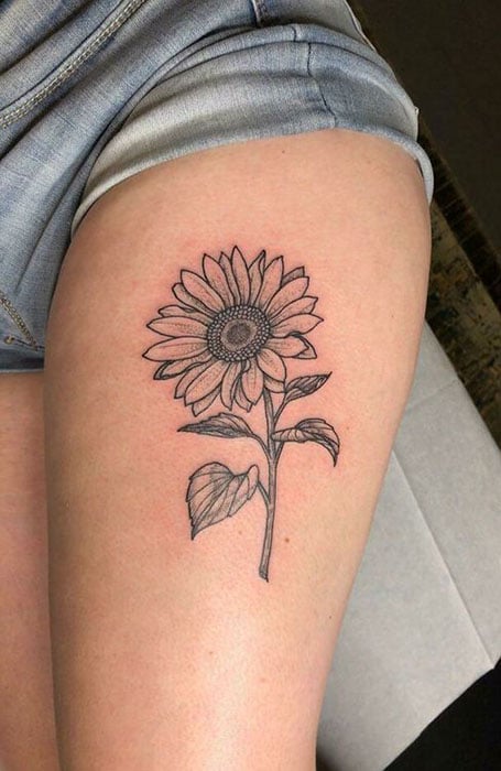 40 Gorgeous Sunflower Tattoo Ideas  Meaning The Trend Spotter