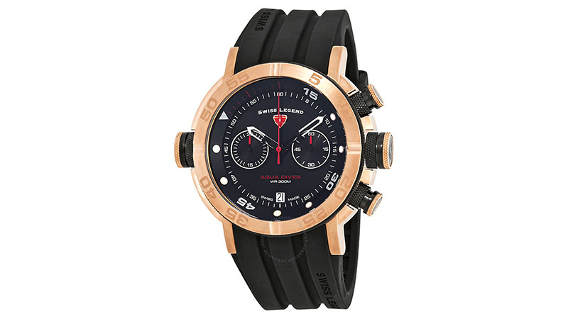 Swiss Legend Aqua Diver Chronograph Black Dial Watch