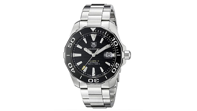 Tag Heuer Men's Aquaracr Display Swiss Silver Watch