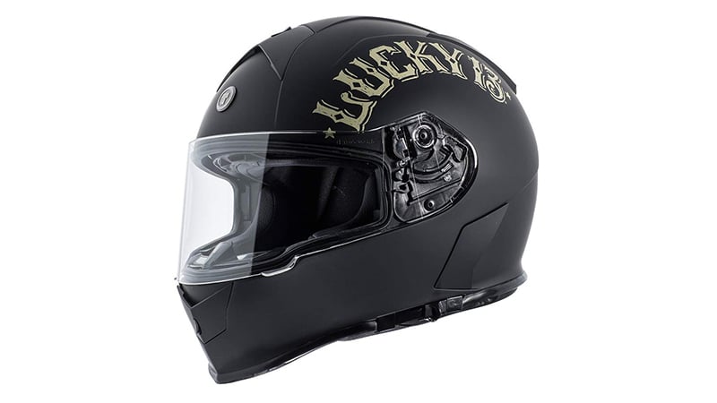 Torc Flat Black Bullhead Full Face Helmet