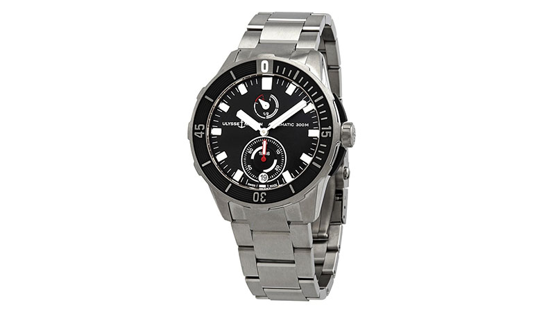 Ulysse Diver Chronometer Black Dial Men's Watch
