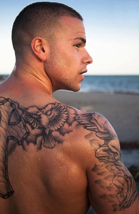 80 Beautiful Back Shoulder Tattoo Designs  TattooBlend