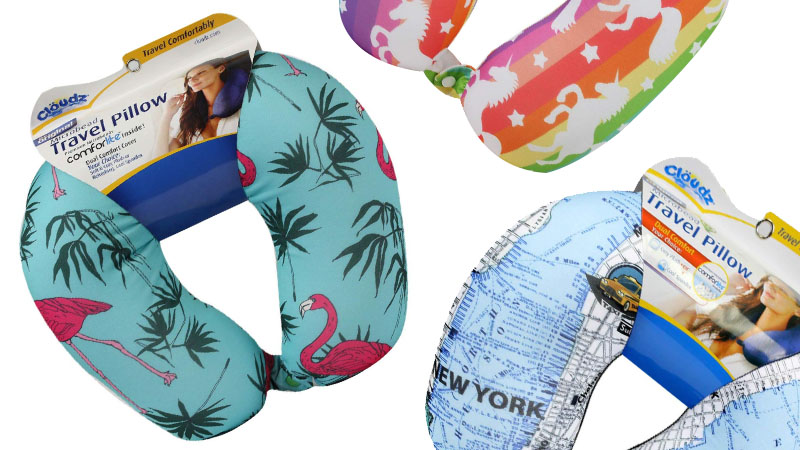 Cloudz Dual Comfort Microbead Travel Neck Pillow
