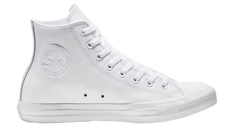 white high top casual shoes