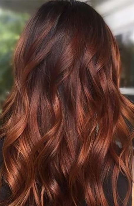 Dark Hair Red Highlights