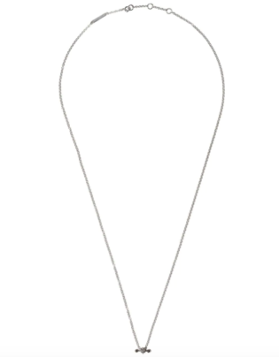Farfetch Exclusive 18kt White Gold Two In One Pierced Diamond Necklace