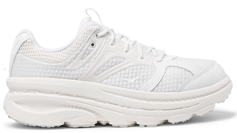 all white hoka shoes
