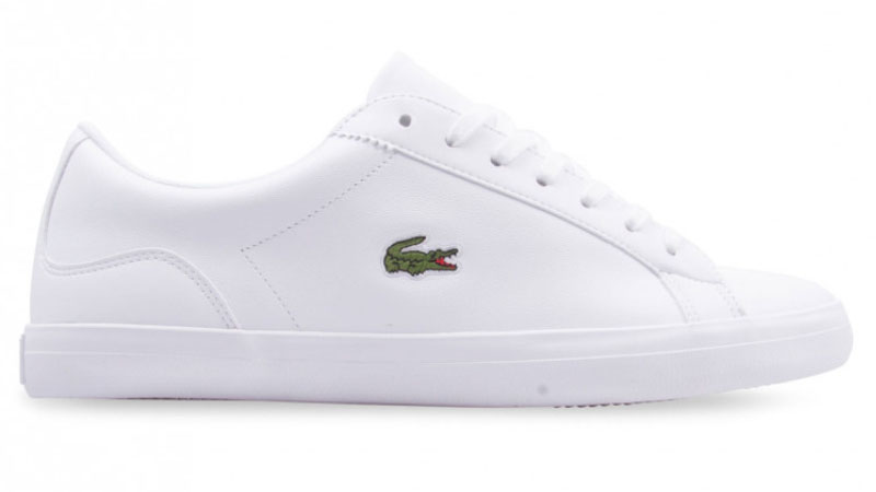 all white lacoste shoes