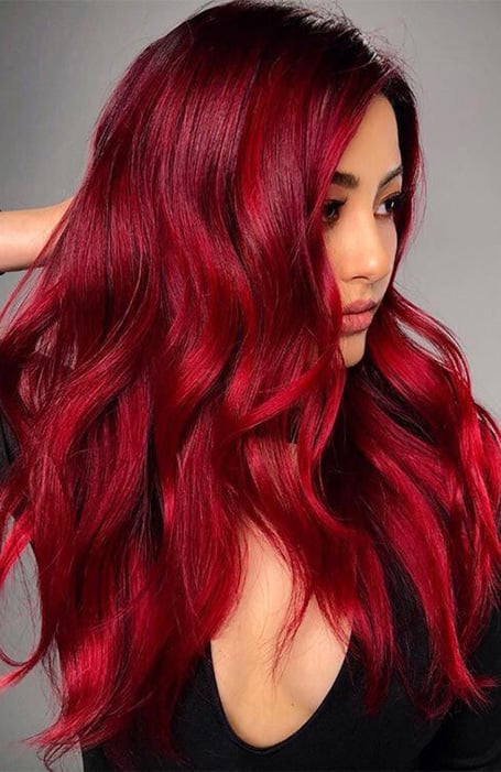 30 Posh Dark Red Hair Colors for an Enchanting Look  Hair Adviser