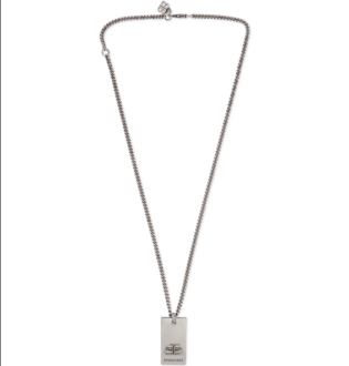 Silver Logo Detailed Silver Tone Necklace | Balenciaga | Mr Porter
