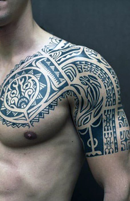 Shoulder And Quarter Sleeve Tattoo
