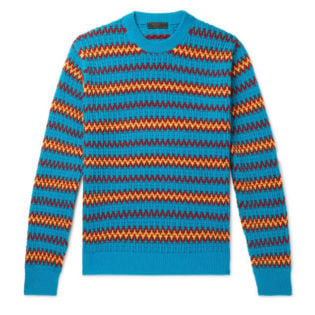 Wool And Cashmere Blend Jacquard Sweater