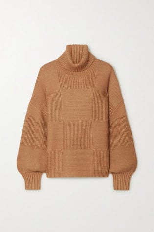 Benny Ribbed Knit Turtleneck Sweater