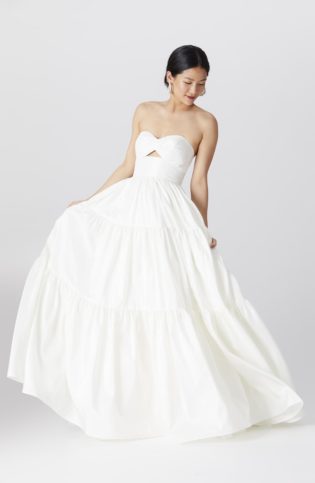 Brennan Strapless Cutout Bodice Wedding Dress