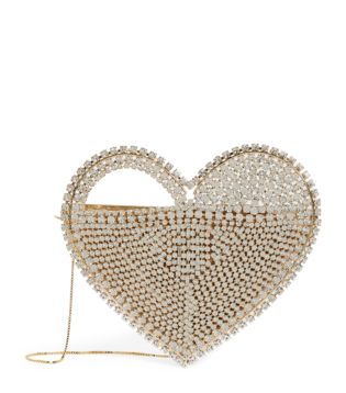 Crystal Embellished Regina Heart Bag