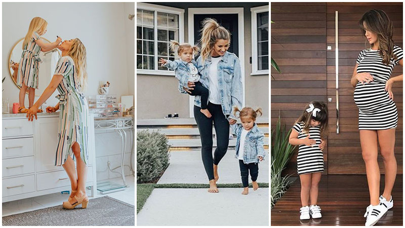 mother daughter matching nike outfits