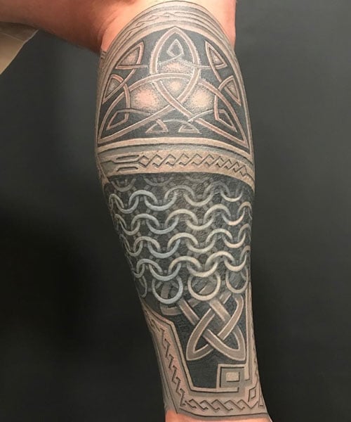 Celtic Leg Tattoo