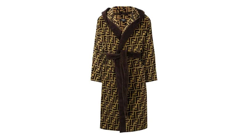 Fendi Jacquard Ff Logo Robe