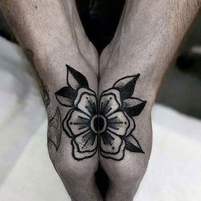 Flower Hand Tattoo Men