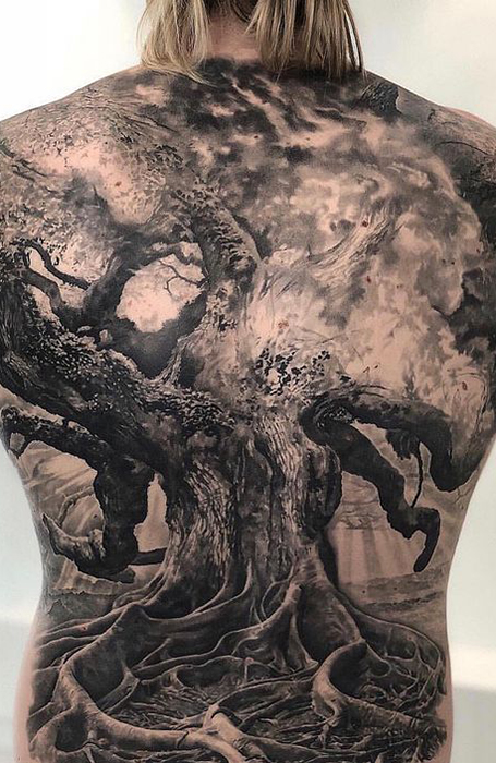 Full Back Tattoo