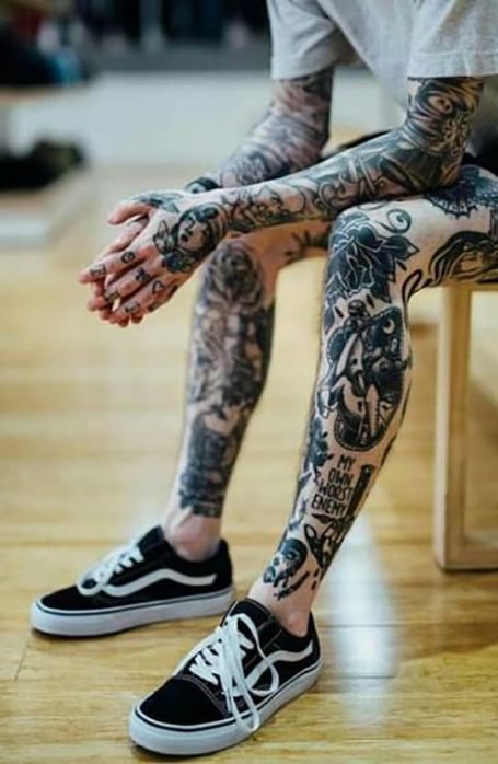 159 Stunning Leg Tattoo Ideas For Men in 2023