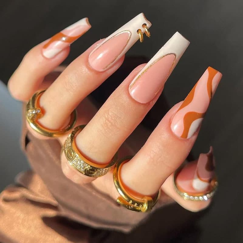 Long Coffin Nails