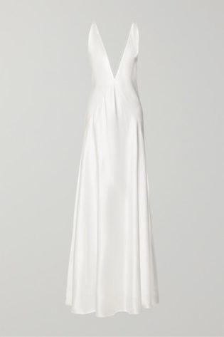 Michael Lo Sordo Alexandra Silk Satin Gown