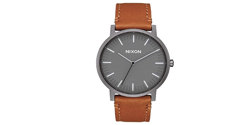 Nixon Porter Leather A1058 50m Water Resistant Men’s Watch (20 18mm Leather Band And 40mm Watch Face)