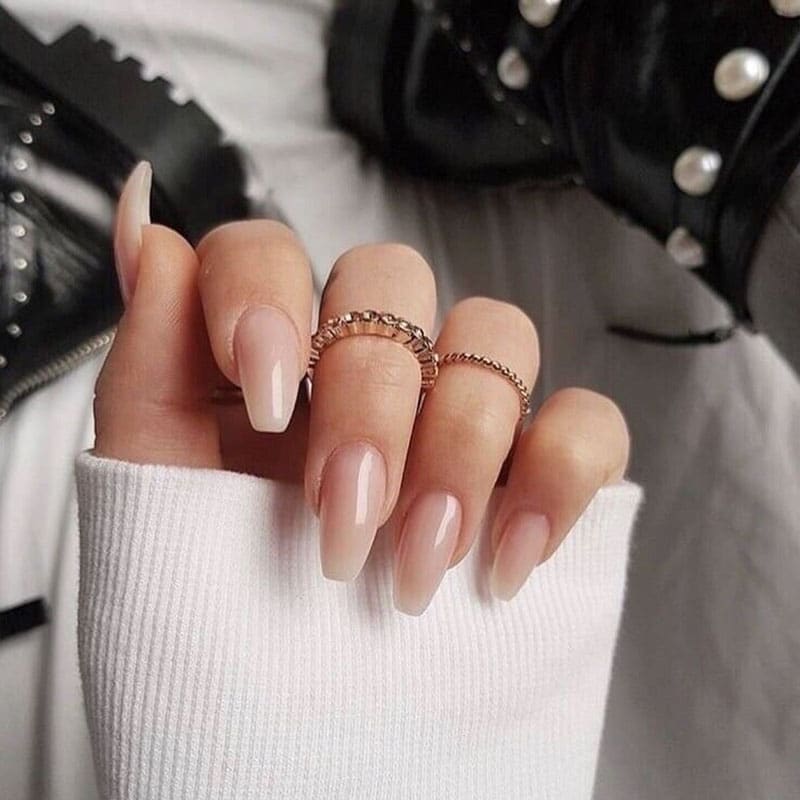 Short Coffin Shaped Nails Gradient Glitter Powder - Temu