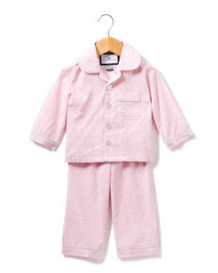 Petite Plume Stripe Seersucker Pajama Set, Size 6m 1