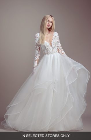 Praise Long Sleeve Lace & Tulle Wedding Dress