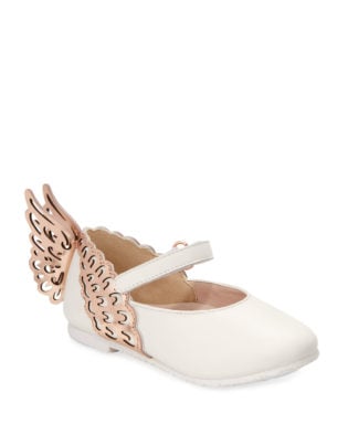 Sophia Webster Evangeline Leather Butterfly Wing Flats, Baby:toddler