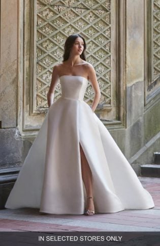 white ball gown dress