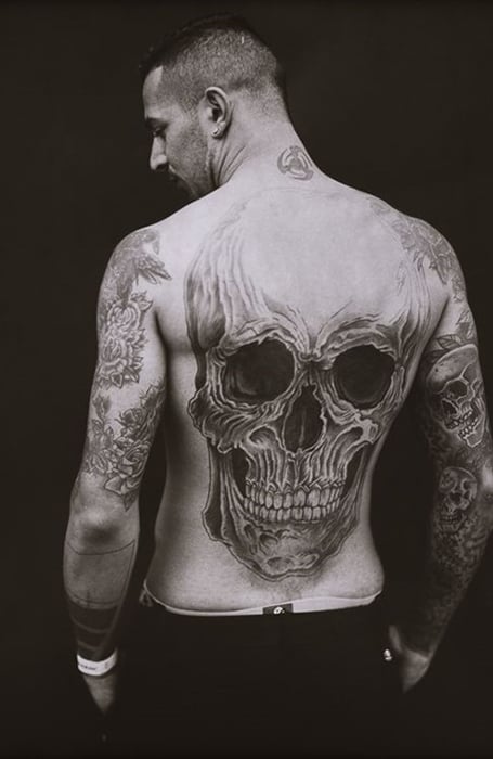 40 Skull Back Tattoo Designs For Men  Masculine Ink Ideas