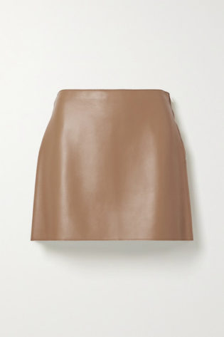 Theory Leather Mini Skirt $1,035.57