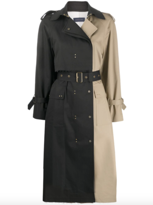 Two Tone Trench Coat