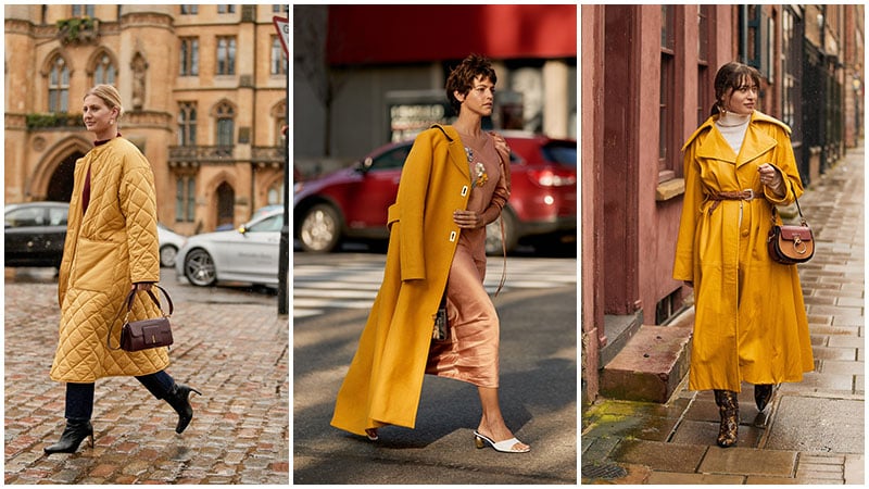 Yellow Maxi Coats