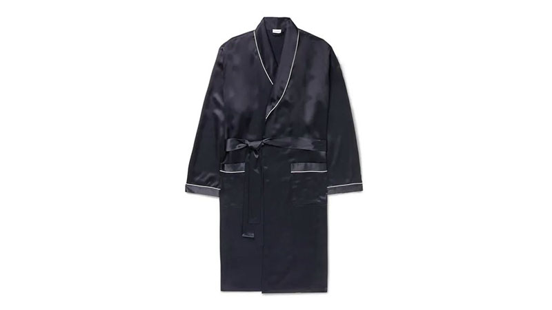 Zimmerli Piped Silk Robe