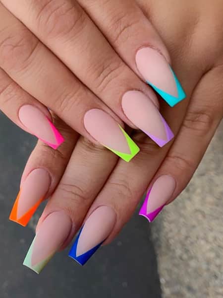 Color Blocking Nails