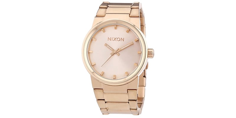 Nixon The Cannon Rose Dial Stainless Steel Quartz Ladies Watch A160 897