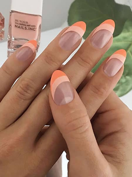 Peachy Apricot Nails