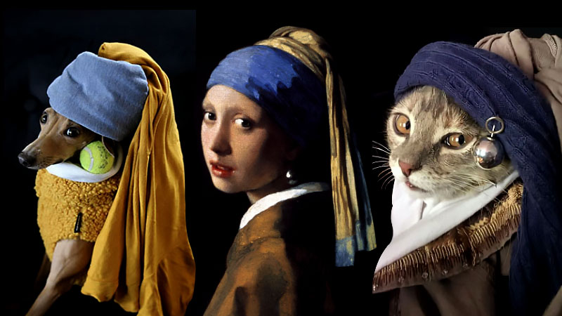 People Recreate Famous Artworks Happy News