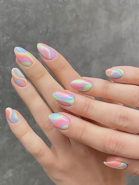 Rainbow Nails