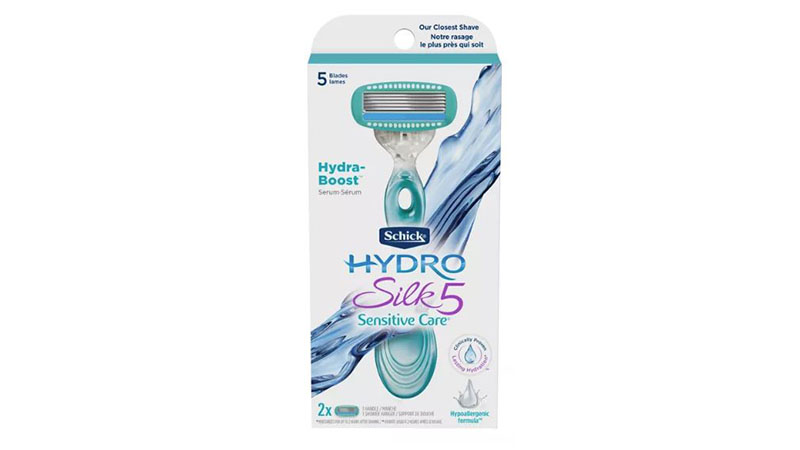 Schick Hydro Silk Sensitive Women's Razor 1 Razor Handle And 2 Refills