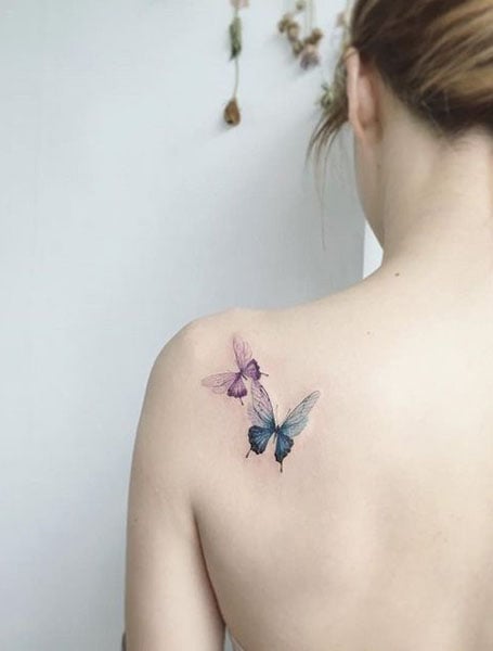 Butterfly Tattoo On Shoulder Back For Women HD Butterfly Tattoo Wallpapers   HD Wallpapers  ID 77227