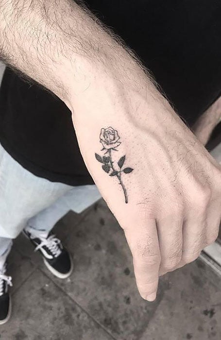 Simple Rose Tattoo