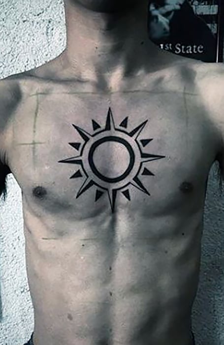 37 Simple Chest Tattoos for Men [2024 Inspiration Guide] | Small chest  tattoos, Chest tattoo men, Tattoos for guys